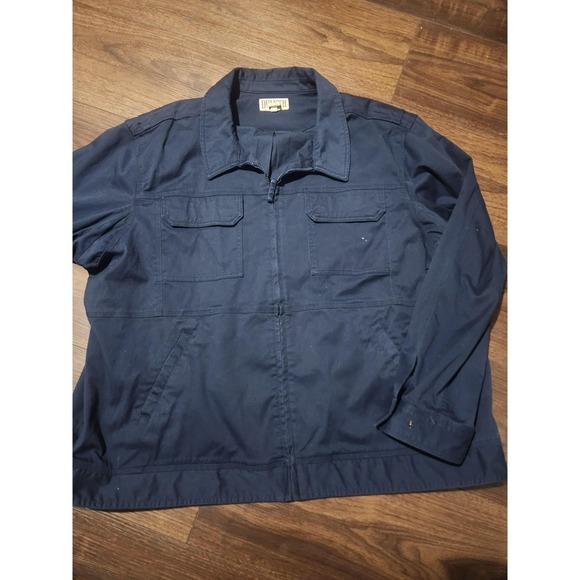 Duluth Trading Co Other - Duluth Trading Co Jacket Mens 3XL Blue Canvas Full Zip Utility Workwear Military